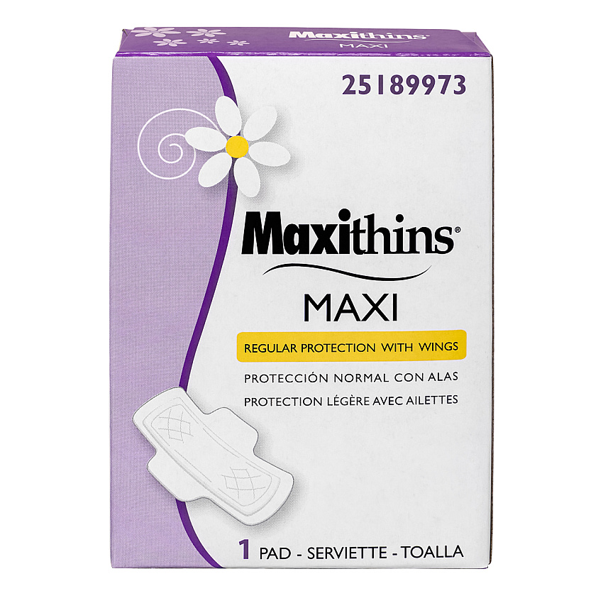 Pad Maxi With Wings, Case Of 250 (25189973)