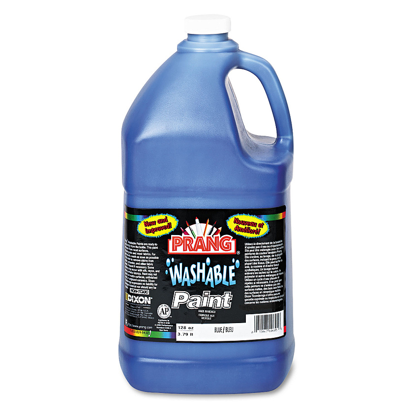 Prang Washable Paint, Blue, 1 gal Bottle (10605)