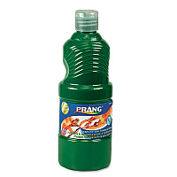 Prang Washable Paint, Green, 16 oz Dispenser-Cap Bottle (10704)