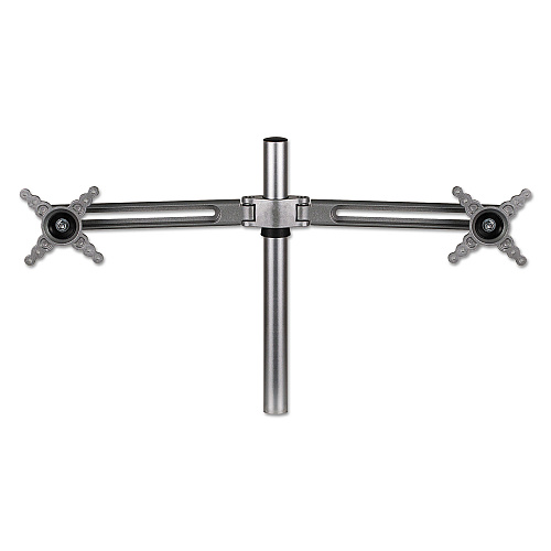 Fellowes Lotus Dual Monitor Arm Kit, For 26" Monitors, Silver, Supports 13 lb (8042901)