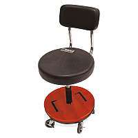 Tool Trolley With Removable Trays, Supports Up To 250 Lb, 21" Seat Height, Black