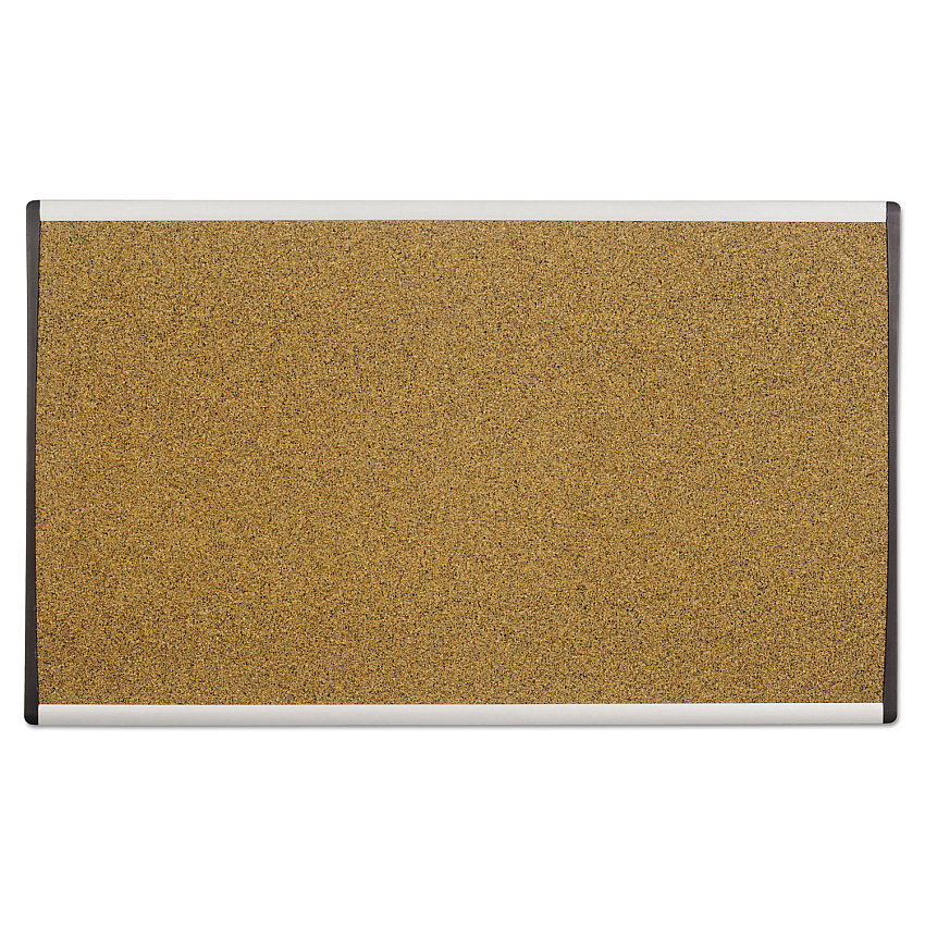 Quartet ARC Frame Cubicle Cork Board, 24 x 14, Tan Surface, Silver Aluminum Frame (ARCB2414)