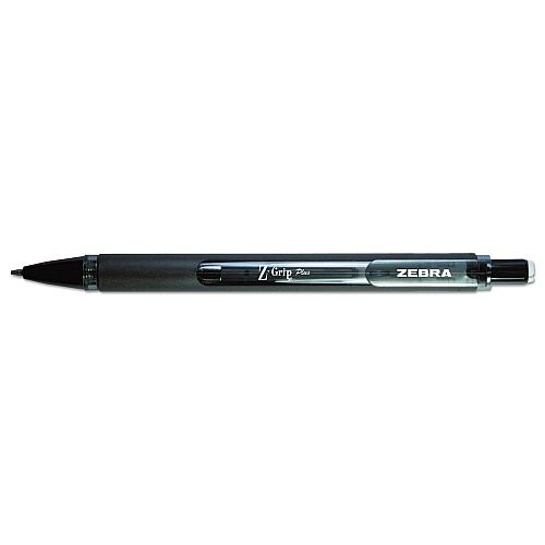 Zebra Z-Grip Plus Mechanical Pencil, 0.7 mm, HB (#2), Black Lead, Assorted Barrel Colors, Dozen 0.7 mm Black Lead - Refillable - 1 Dozen (55410)