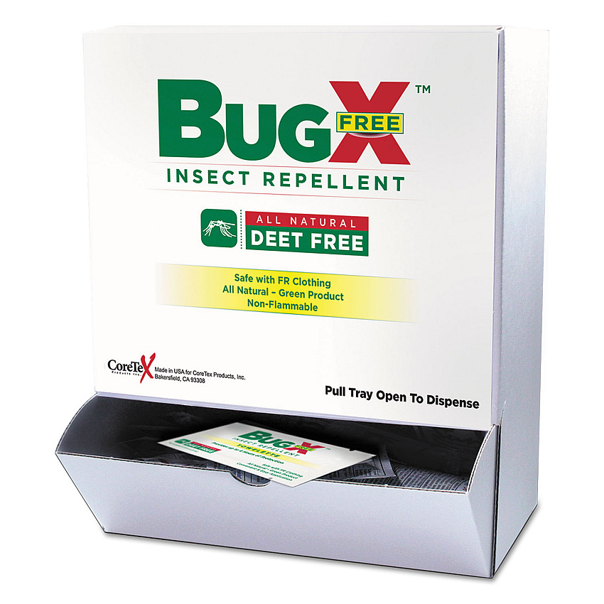 BugX CBFD010844BX Insect Repellent Towelettes
