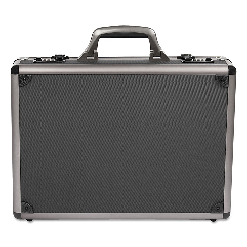 Itala Aluminum Attache Case, 13" X 5" X 18", Black (ATC0103)