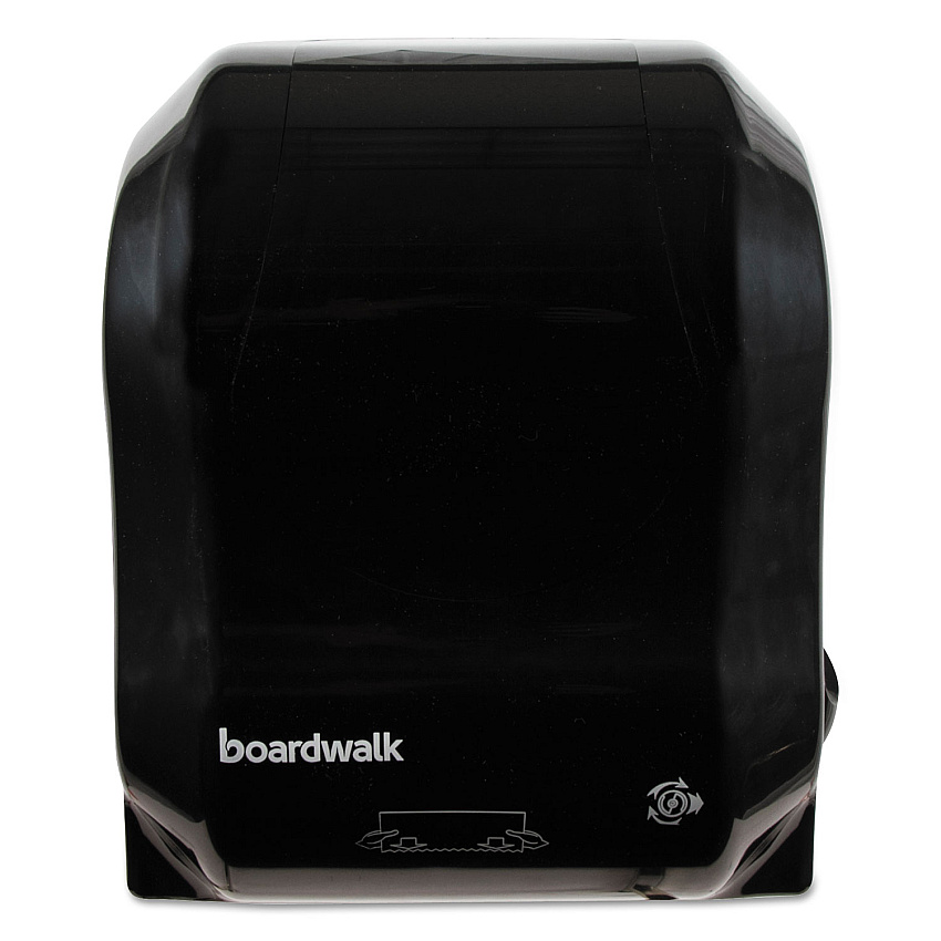 Boardwalk&reg; Hands Free Mechanical Towel Dispenser, Black (BWK1501)