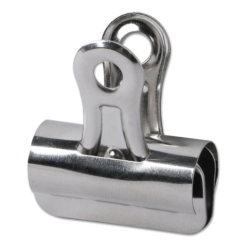 Universal Bulldog Clips, Small, Nickel, 36/Pack (UNV31263)
