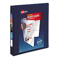 Avery Heavy-Duty View Binder with DuraHinge and One Touch EZD Rings, 3 Rings, 1