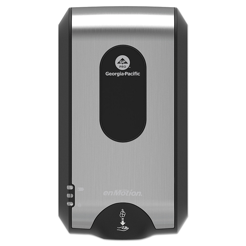 Georgia Pacific Professional GP enMotion Automated Touchless Soap/Sanitizer Dispenser, 1,200 mL, 4.6 x 7.13 x 14.06, Stainless (52060)
