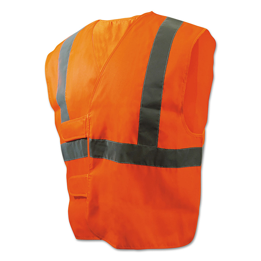 Boardwalk Class 2 Safety Vests, Standard, Orange/Silver (BWK00035)
