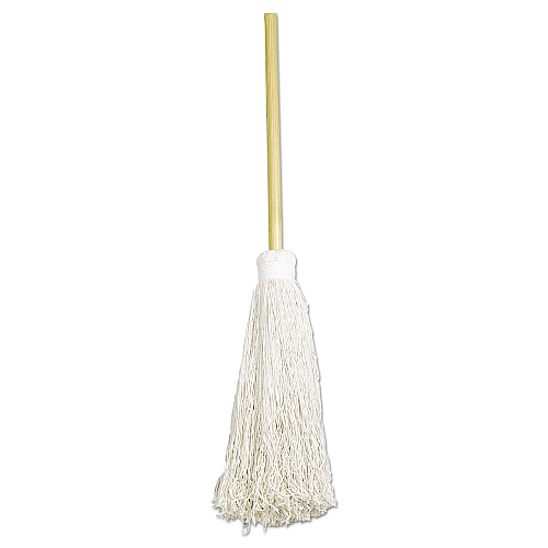 AbilityOne 7920002248726, SKILCRAFT Deck Swab, 17" White Cotton Head, 60" Natural Wood Handle