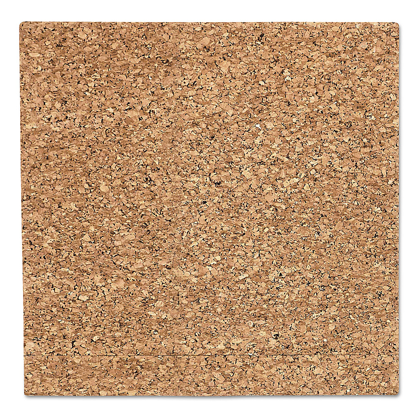 Iceberg iDesign Frameless Cork Bulletin Board, 18 x 18, Tan Surface (35016)