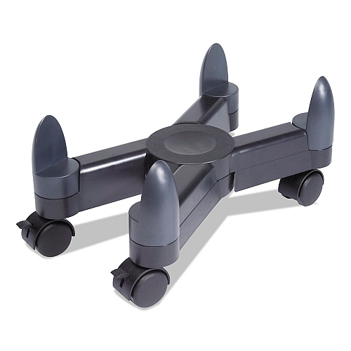 Kelly Computer Supply Computer Stand with Locking Wheels, Supports 40 lb, 3 x 16.5 x 4.5, Black (10870)