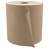 Cascades&reg; Select Hardwound Paper Towels, Natural, 1-Ply, 800-ft., 6 Rolls (H085)