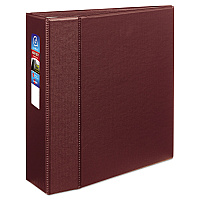 Avery Heavy-Duty Non-View Binder with DuraHinge and Locking One Touch EZD Rings, 3 Rings, 4" Capacity, 11 x 8.5, Maroon (79364)
