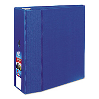 Avery Heavy-Duty Non-View Binder with DuraHinge, Locking One Touch EZD Rings and Thumb Notch, 3 Rings, 5" Capacity, 11 x 8.5, Blue (79886)