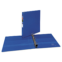 Avery Heavy-Duty Non-View Binder with DuraHinge and One Touch EZD Rings, 3 Rings, 1" Capacity, 11 x 8.5, Blue (79889)