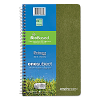 Roaring Spring Environotes BioBased Notebook, 1-Subject, Medium/College Rule, Randomly Assorted Earthtone Cover Color, (70) 9.5 x 6 Sheets (13360)