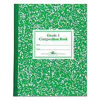 Roaring Spring Grade School Ruled Composition Book, Grade 1 Manuscript Format, Green Marble Cover, (50) 9.75 x 7.75 Sheets (77920)