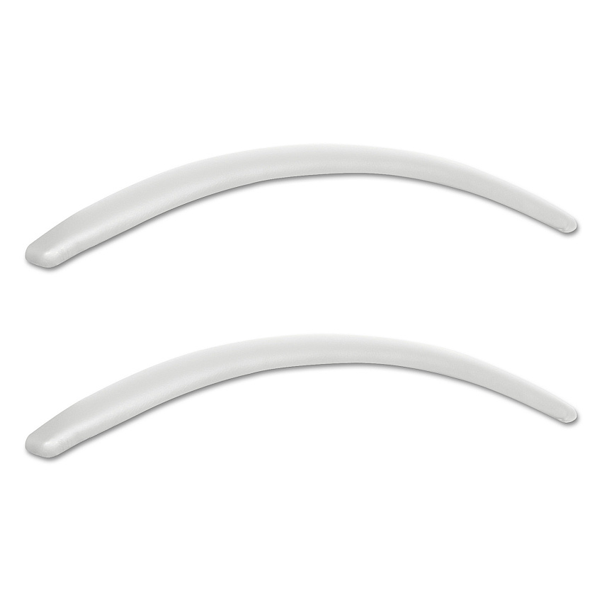 Neratoli Series Replacement Arm Pads for Alera Neratoli Series Chairs, Faux Leather, 1.77 x 15.15 x 0.59, White, 2/Set (ALENRAP06)