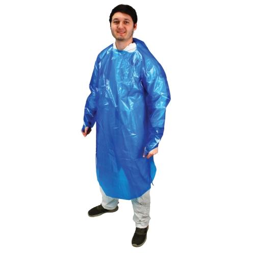 4 Mil Vinyl Alternative Gown W, Case Of 50 (MMVA-4G-B-XL)