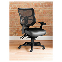 Alera Elusion Series Mesh Mid-Back Multifunction Chair, Supports Up to 275 lb, 17.7