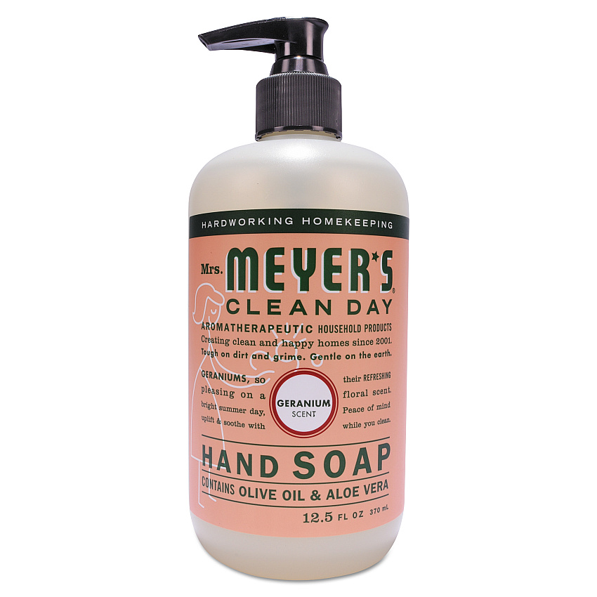 Mrs. Meyer's Clean Day Liquid Hand Soap, Geranium Scent, 12.5 oz (651332EA)