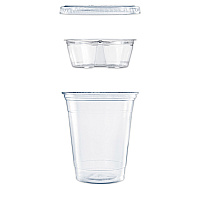 Dart Clear PET Grab n Go Kit Combo with Insert, 12 oz, Clear, 500/Carton (PF35C1CP)