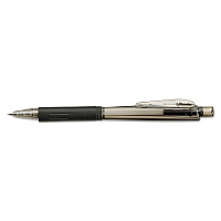 Pentel Wow! Pencils, 0.7 mm, HB (#2), Black Lead, Black Barrel, Dozen (AL407A)