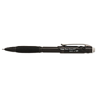 Pentel Twist-Erase GT Pencils, 0.5 mm, HB (#2), Black Lead, Black Barrel (QE205A)