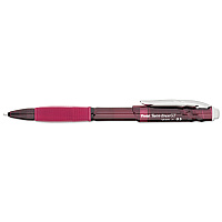 Pentel Twist-Erase GT Pencils, 0.5 mm, HB (#2), Black Lead, Red Barrel (QE205B)