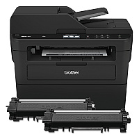 Brother MFCL2750DWXL XL Extended Print Compact Laser All-in-One Printer with Up to 2-Years of Toner In-Box