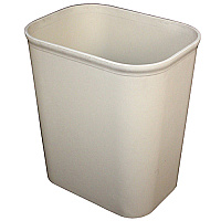 Wastebasket 14 Qt Fire Resistant Beige, Case Of 6 (7700-15)