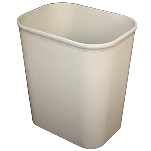 Wastebasket 14 Qt Fire Resistant Beige, Case Of 6 (7700-15)
