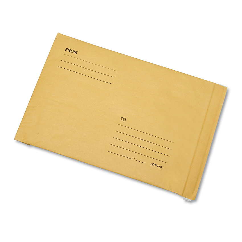 AbilityOne 8105002811169 SKILCRAFT Sealed Air Jiffy Mailer, #7, Bubble Cushion, Self-Adhesive Closure, 14.25 x 20, Natural Kraft, 50/Box