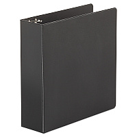Universal Economy Non-View Round Ring Binder, 3 Rings, 3" Capacity, 11 x 8.5, Black (UNV30407)