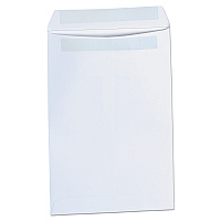 Universal Self-Stick Open End Catalog Envelope, #1, Square Flap, Self-Adhesive Closure, 6 x 9, White, 100/Box (UNV42100)