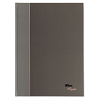 TOPS Royale Casebound Business Notebooks, 1-Subject, Medium/College Rule, Black/Gray Cover, (96) 11.75 x 8.25 Sheets (25232)