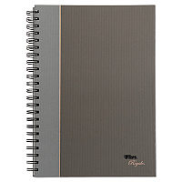 TOPS Royale Wirebound Business Notebooks, 1-Subject, Medium/College Rule, Black/Gray Cover, (96) 11.75 x 8.25 Sheets (25332)