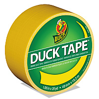 Duck Colored Duct Tape, 3" Core, 1.88" x 20 yds, Yellow (1304966)