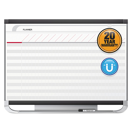 Quartet Prestige 2 Total Erase Project Planning Board, 36 x 24, Graphite Frame (PP32P2)