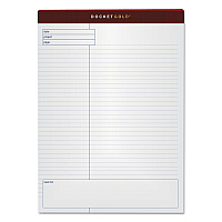 TOPS Docket Gold Planning Pads, Project-Management Format, Quadrille Rule (4 sq/in), 40 White 8.5 x 11.75 Sheets, 4/Pack (77102)