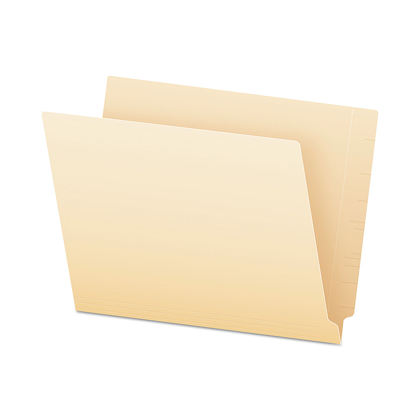 Pendaflex SmartShield End Tab File Folders, Straight Tabs, Letter Size, Manila, 75/Box (62710)