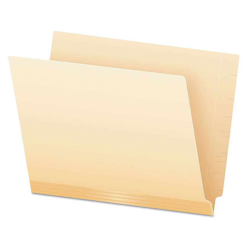 Pendaflex Manila Laminated Spine Shelf File Folders, Straight Tabs, Letter Size, Manila, 50/Box (11230)