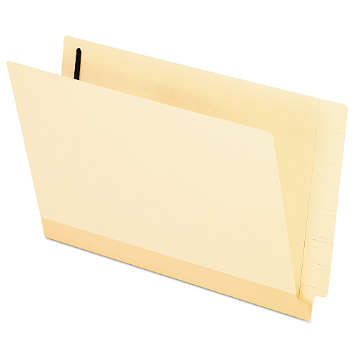 Pendaflex Manila Laminated End Tab Fastener Folders, 11-pt Manila, 0.75" Expansion, 1 Fastener, Legal Size, Manila Exterior, 50/Box (13210)