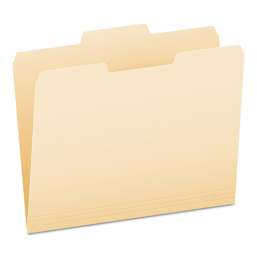 Pendaflex Manila File Folders, 1/3-Cut Tabs: Center Position, Letter Size, 0.75" Expansion, Manila, 100/Box (752132)