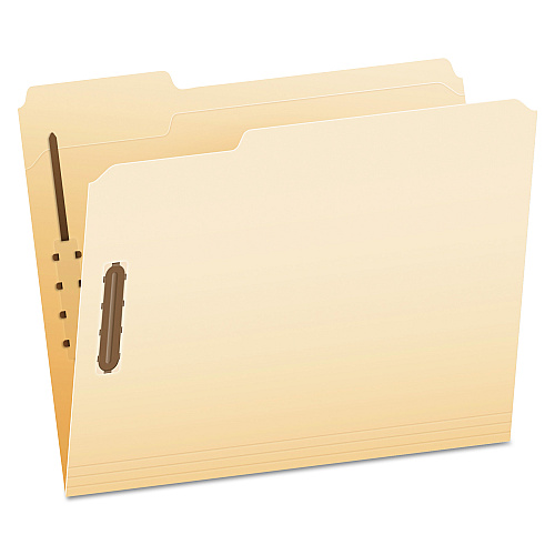 Pendaflex Manila Fastener Folders, 1/3-Cut Tabs, 2 Fasteners, Letter Size, Manila Exterior, 50/Box (FM213)