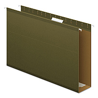 Pendaflex Extra Capacity Reinforced Hanging File Folders with Box Bottom, 3