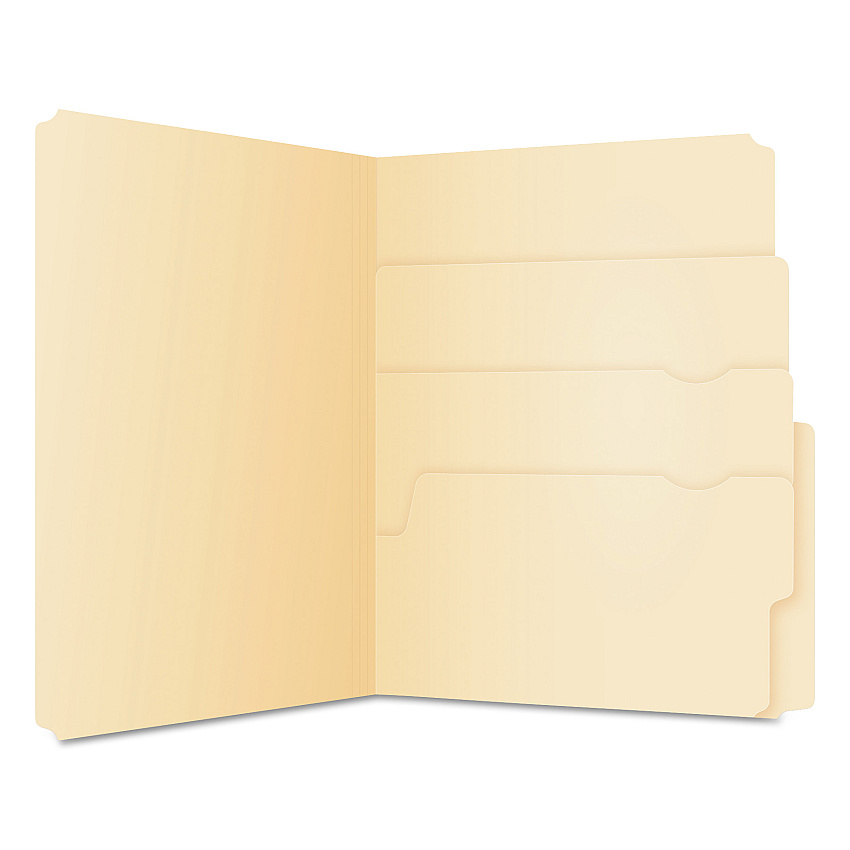 Pendaflex Divide It Up File Folder, 1/2-Cut Tabs: Assorted, Letter Size, 0.75" Expansion, Manila, 24/Pack (10770)