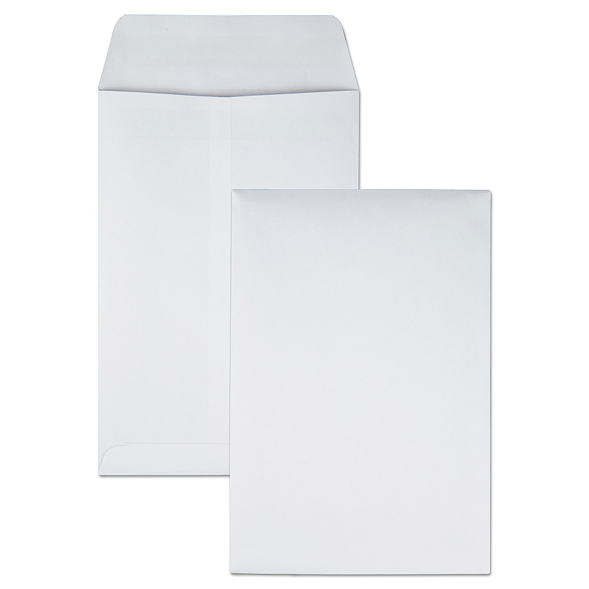 Quality Park Redi-Seal Catalog Envelope, #1 3/4, Cheese Blade Flap, Redi-Seal Adhesive Closure, 6.5 x 9.5, White, 100/Box (43317)